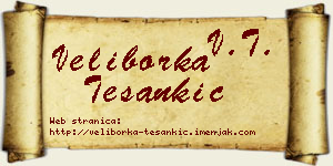 Veliborka Tešankić vizit kartica